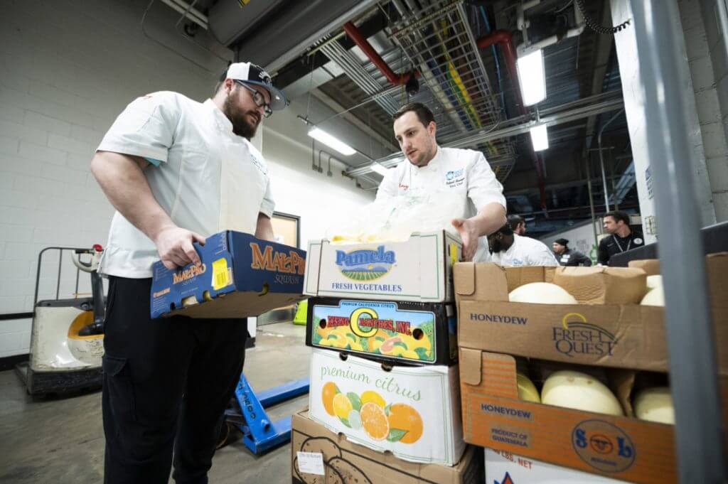 Barclays Center team donating to local city Harvest Food Bank