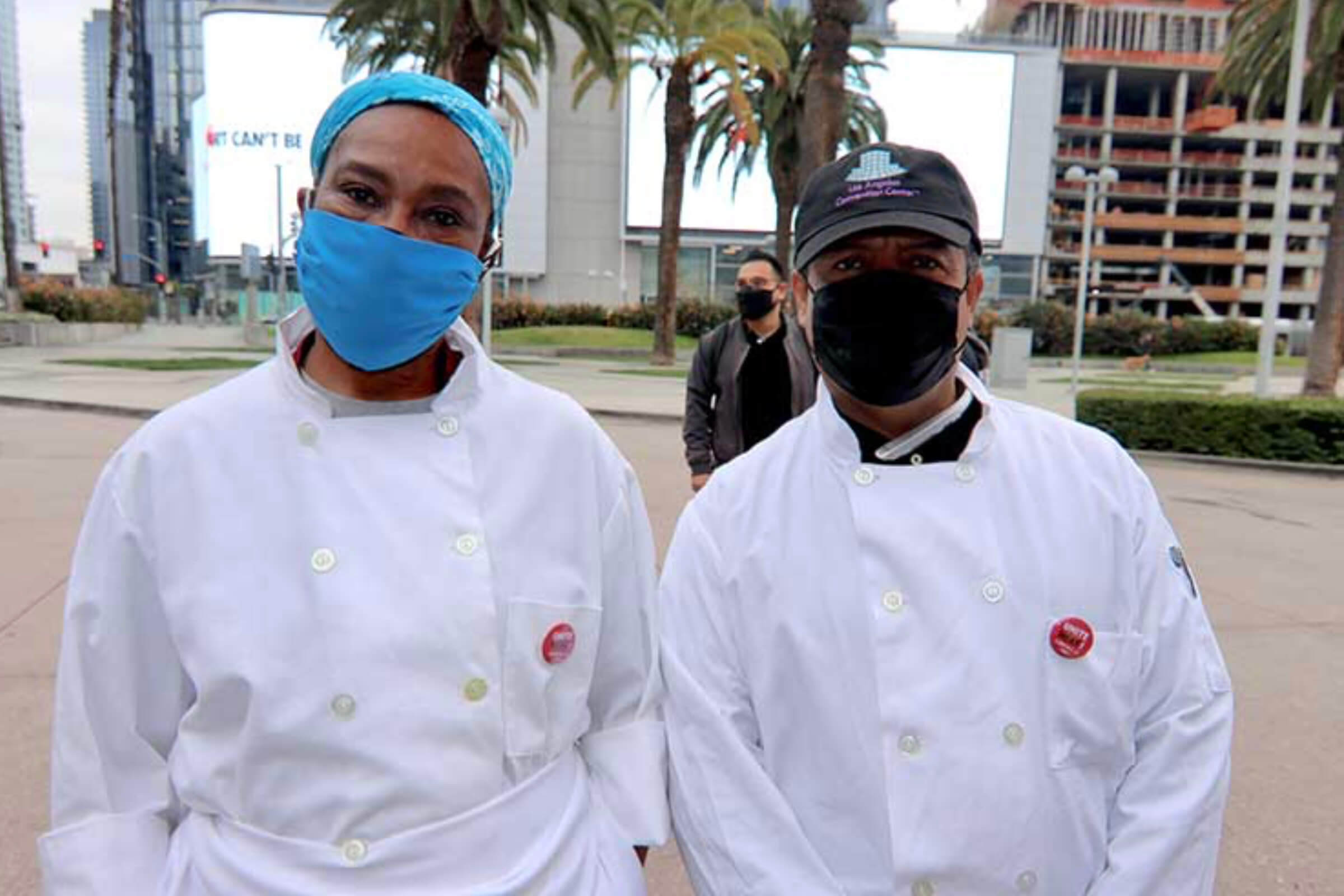 Los Angeles Convention Center, Levy, UNITE HERE Local 11, and the Hospitality Training Academy came together at a press conference to recognize the three-millionth meal prepared by the 